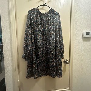 Floral summer mini dress